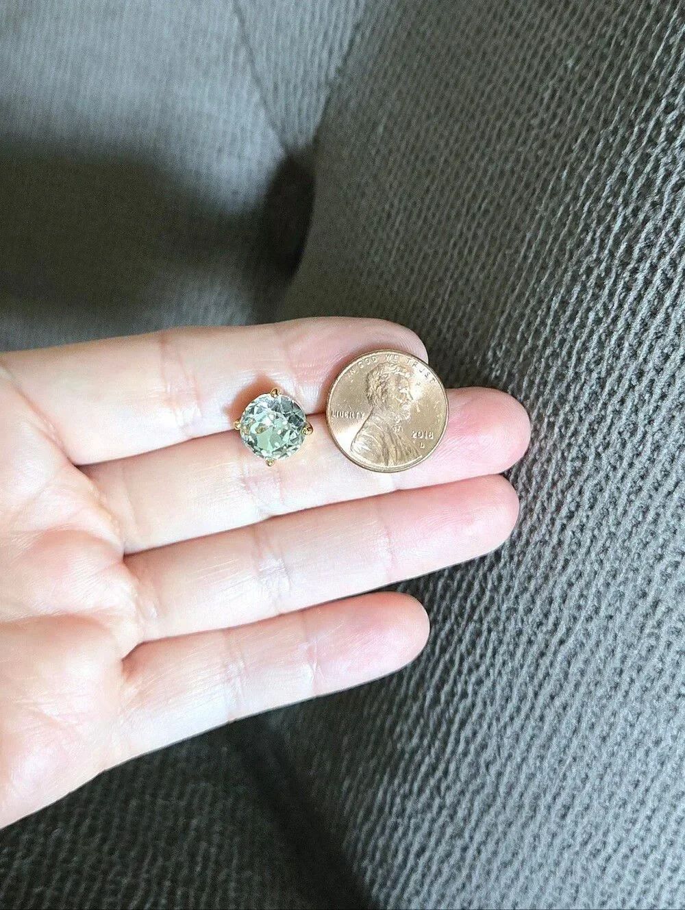 Kate Spade♠️ 4-Prong Set Clear Stud Earrings - Picture 8 of 15